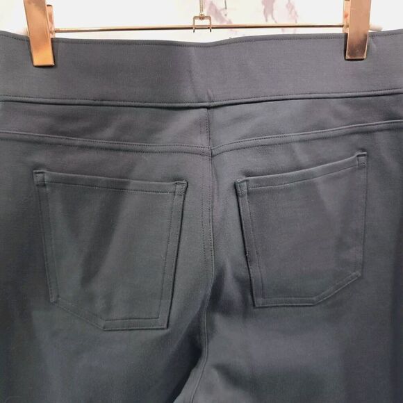 Spanx Leggings Womens Medium Gray Ponte Ankle Pants Crop High Rise Perfect - Picture 6 of 14